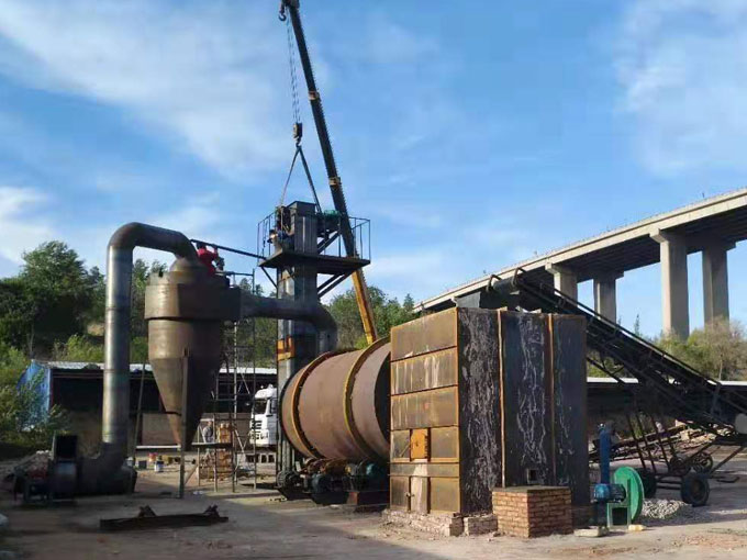 時產(chǎn)10噸沙子烘干機(jī)